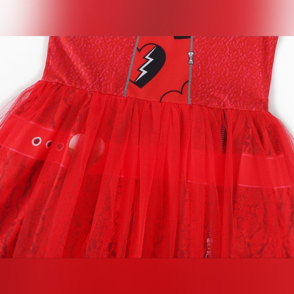 Disney Descendant 4 The Rise of Red Princess Costume with Wig NWOT - Picture 5 of 8
